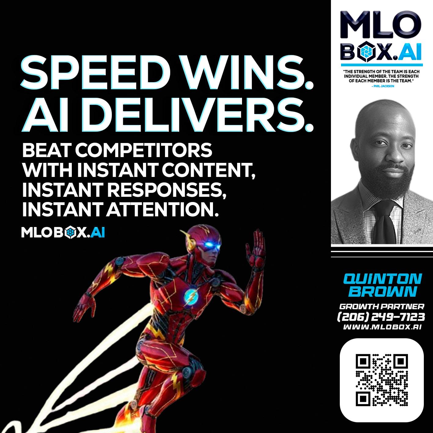 SPEED WINS - Quinton Brown -Mortgage Investment Consultant