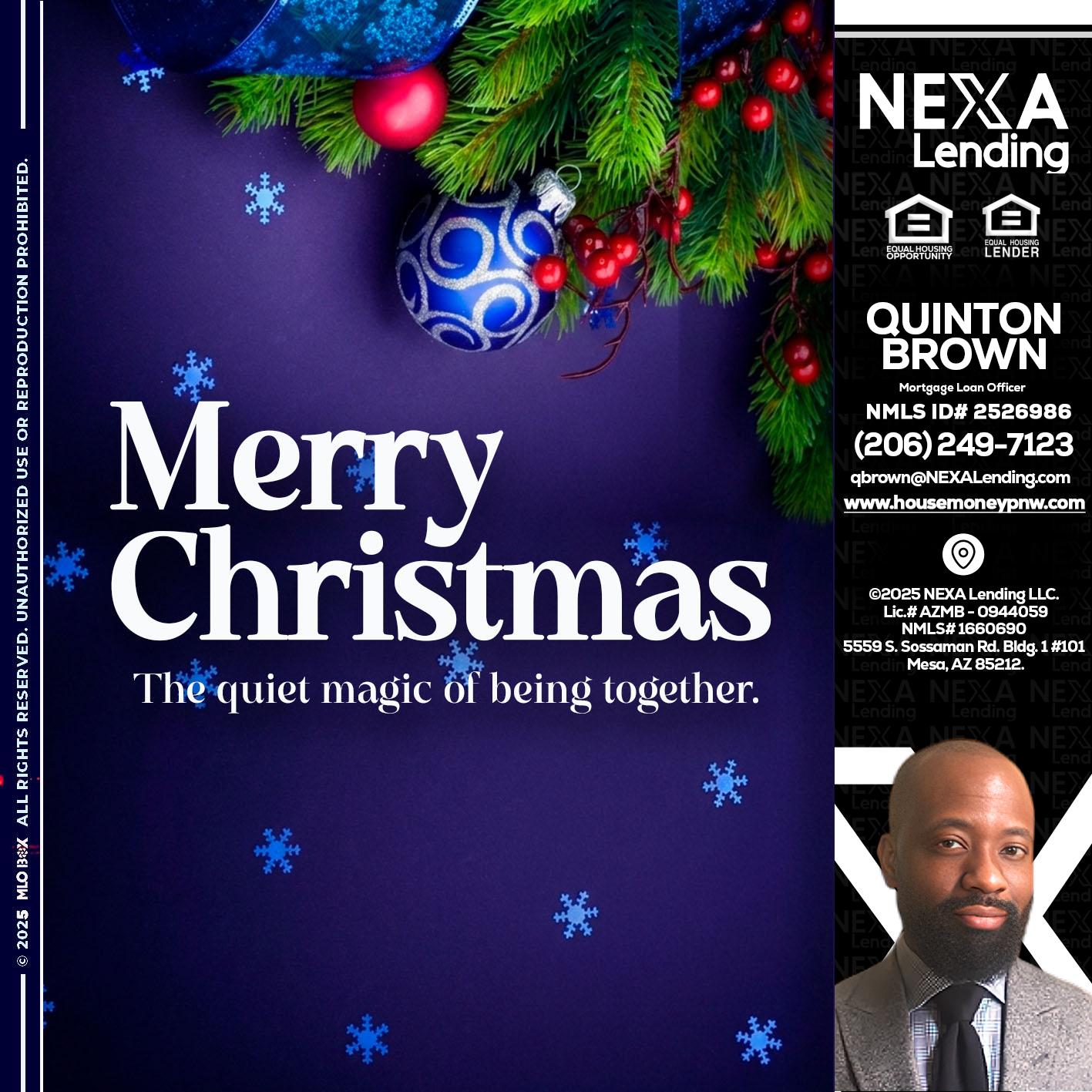 merry christmas - Quinton Brown -Mortgage Investment Consultant