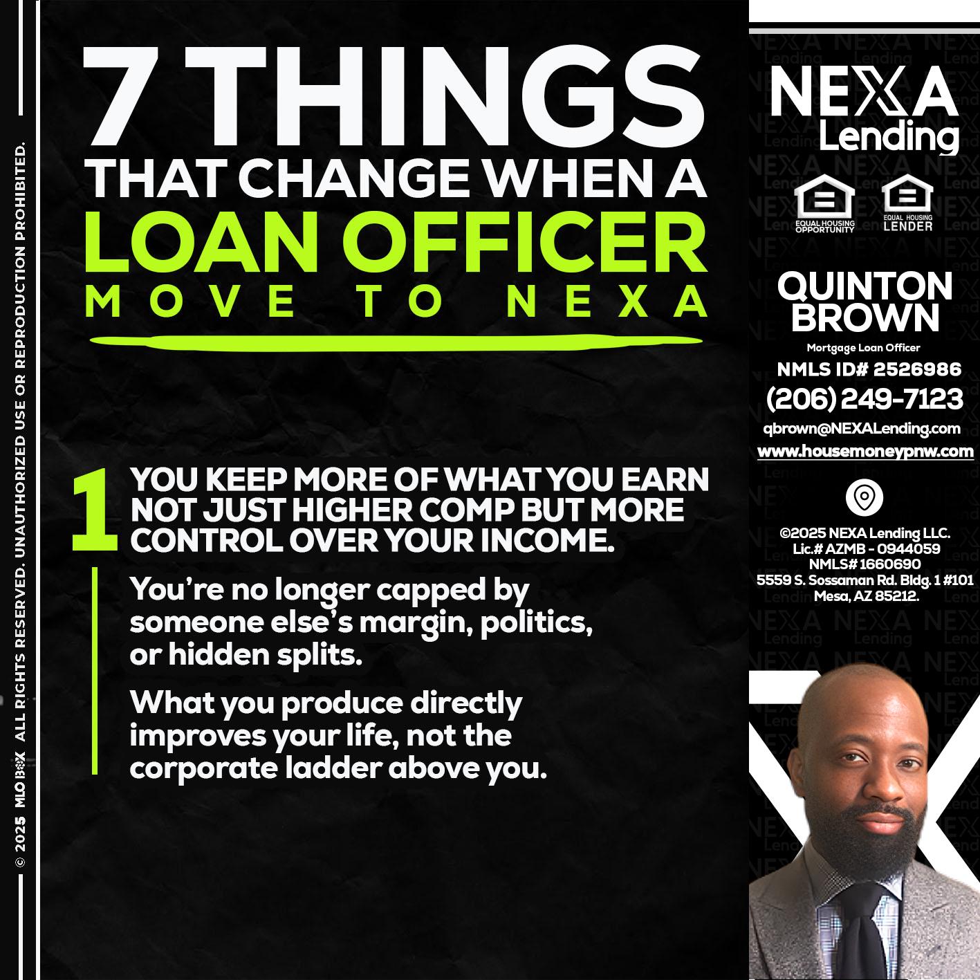 7 THINGS (1) - Quinton Brown -Mortgage Investment Consultant