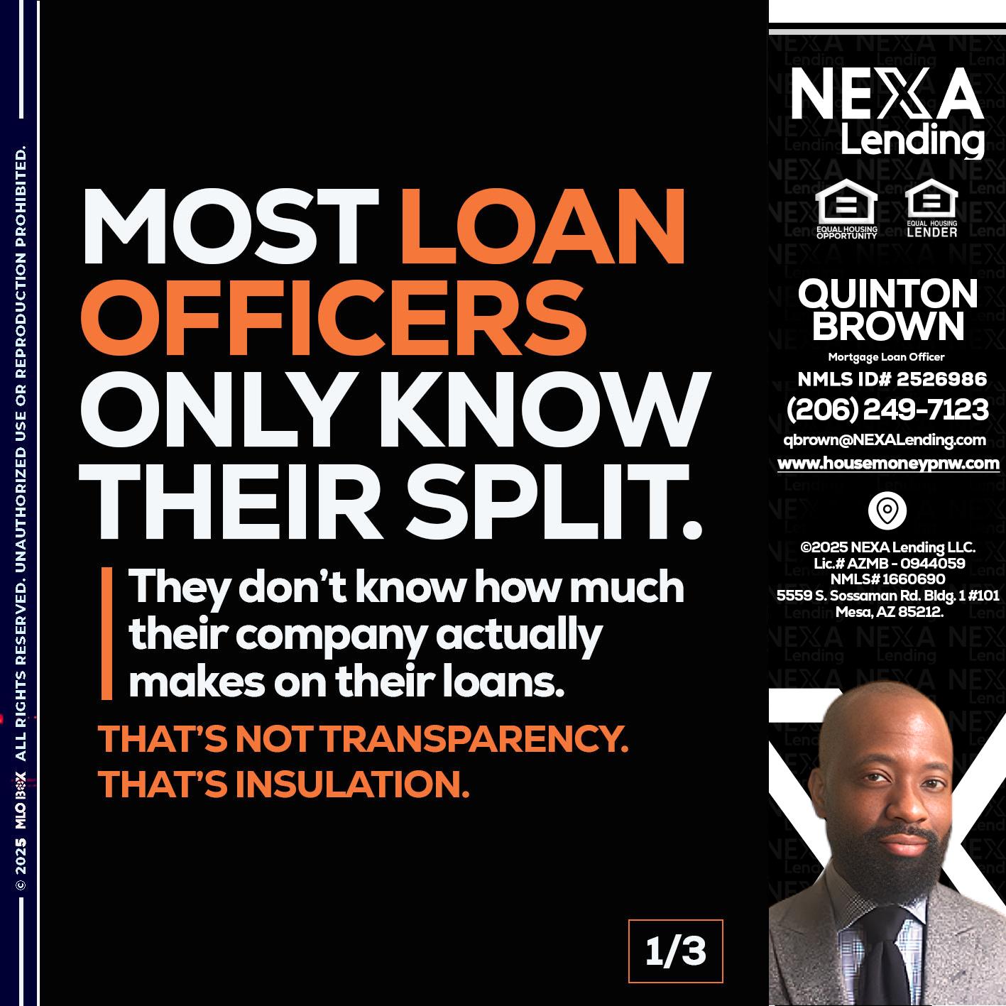 1 OF 3 - Quinton Brown -Mortgage Investment Consultant