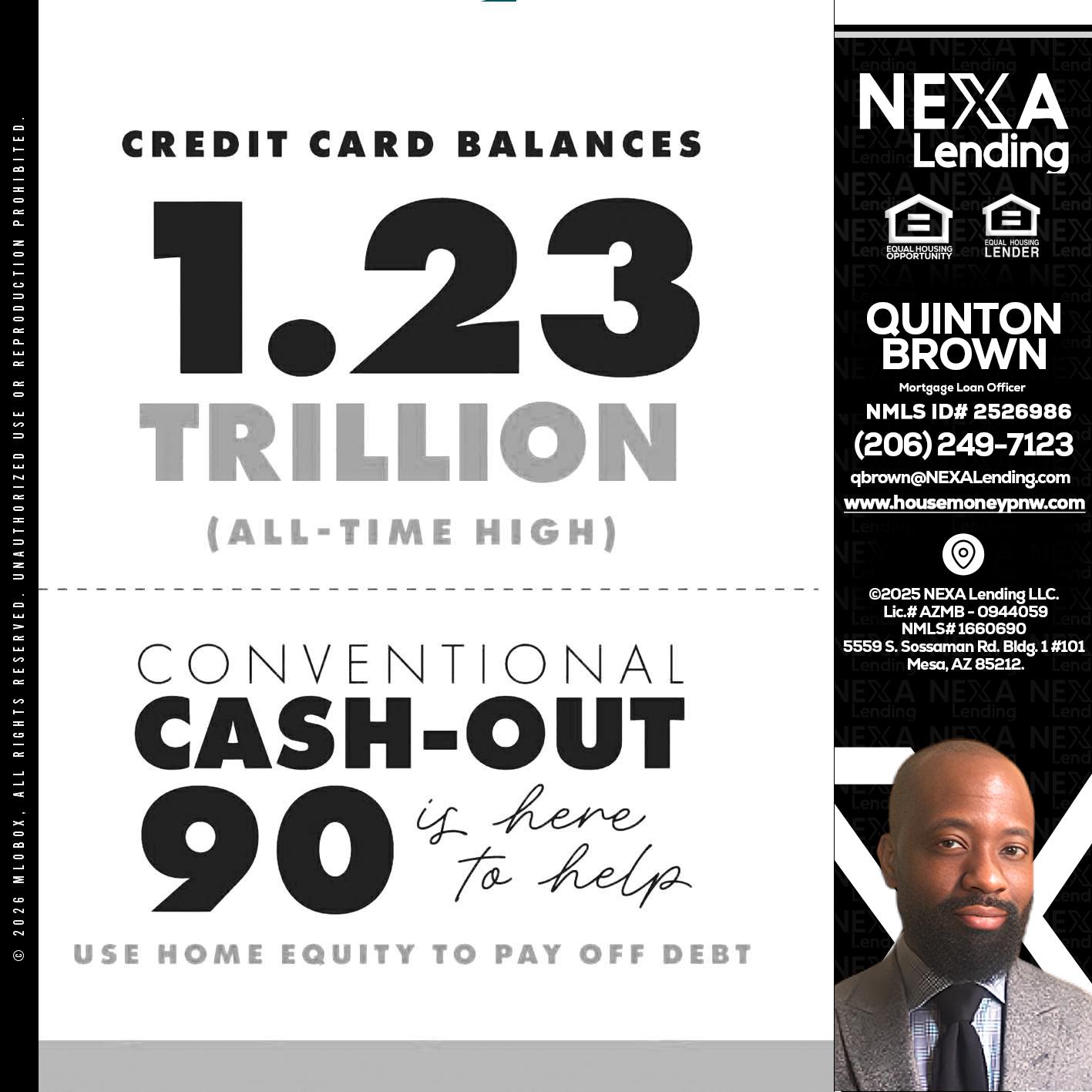 CREDIT CARD BALANCE - Quinton Brown -Mortgage Investment Consultant