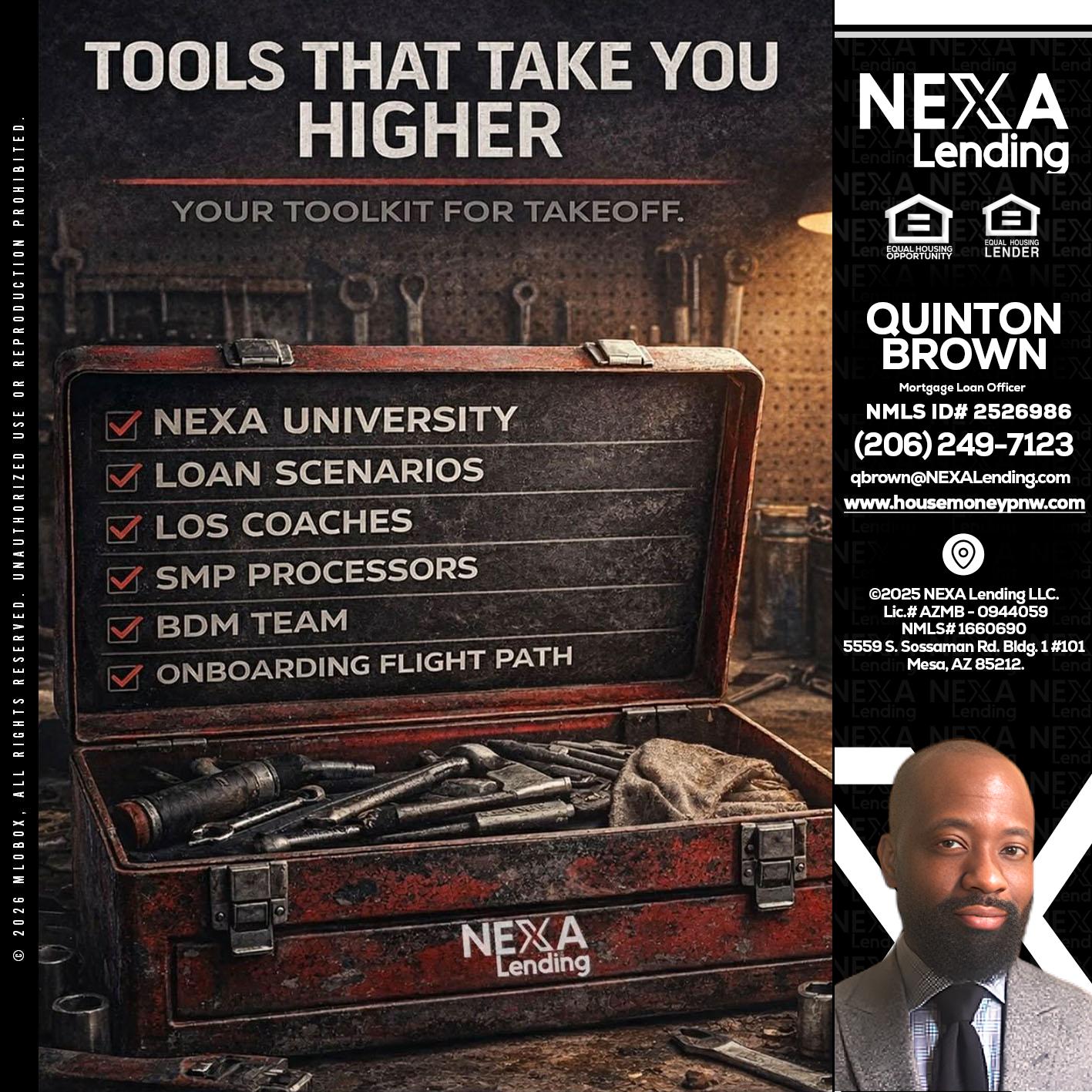 TOOLS THAT - Quinton Brown -Mortgage Investment Consultant