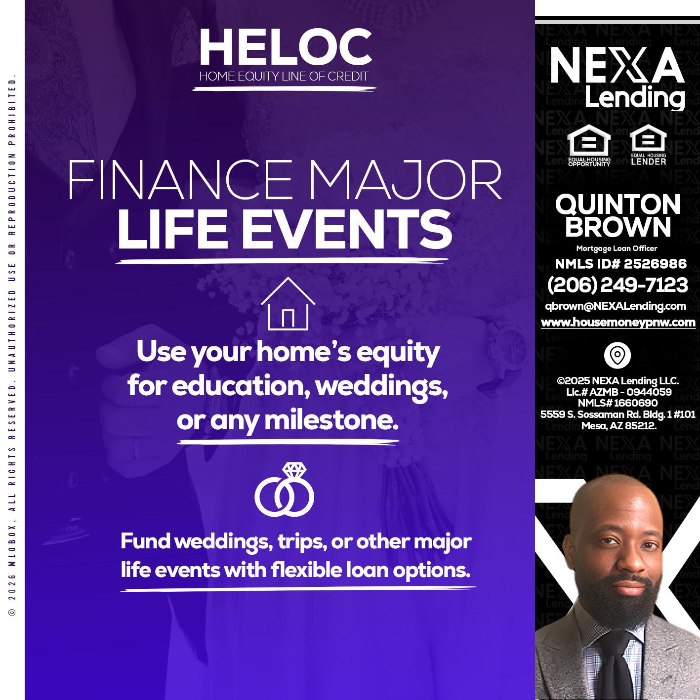 HELOC - Quinton Brown -Mortgage Investment Consultant