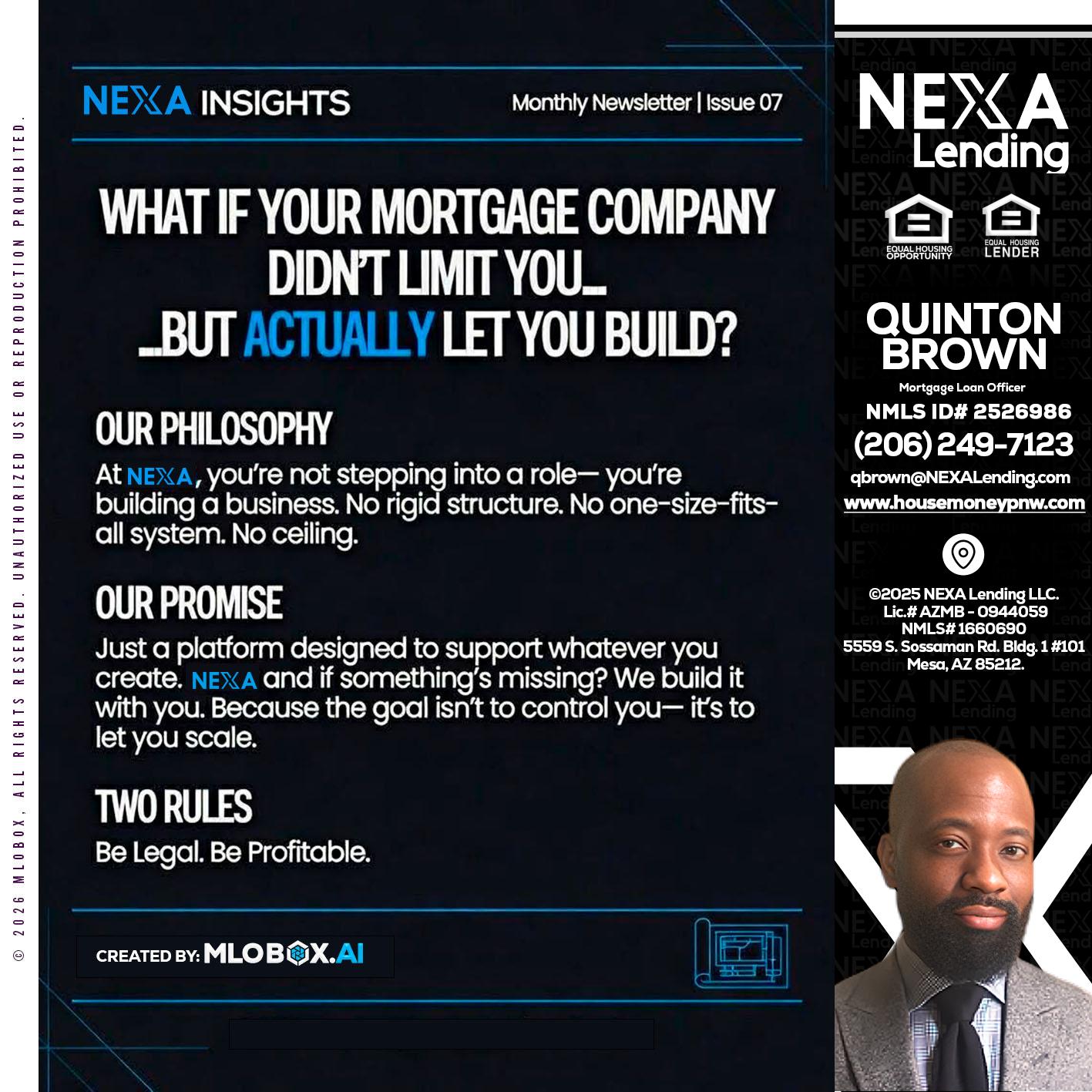 NEXA INSIGHTS - Quinton Brown -Mortgage Investment Consultant